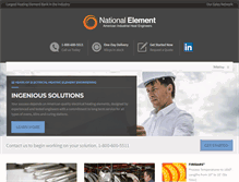 Tablet Screenshot of nationalelement.com